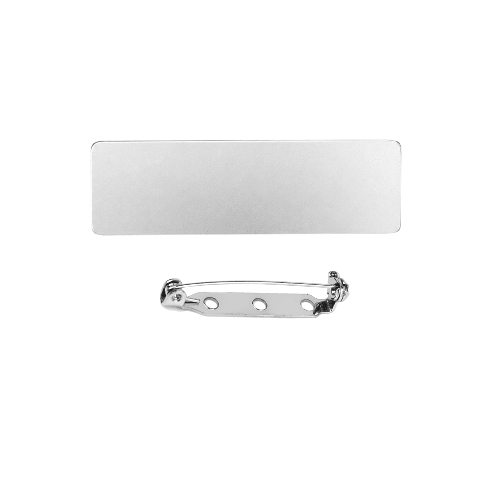 Rectangular Hard Enamel Label Pin for