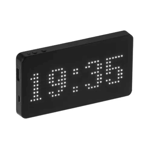 Power Bank with Clock Display for
