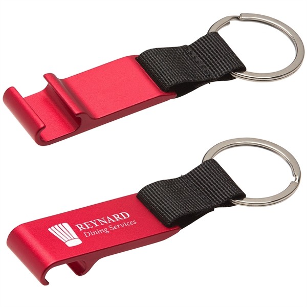 Aluminum Bottle Opener with Key Ring for