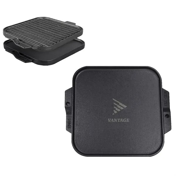 Lodge® 10.5" Cast Iron Reversible Grill / Griddle for