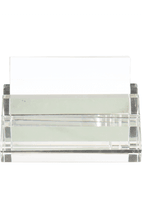 4" x 2 1/2" Crystal Business Card Holder