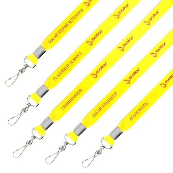5/8" Variable Data Dye Sublimated Lanyard for