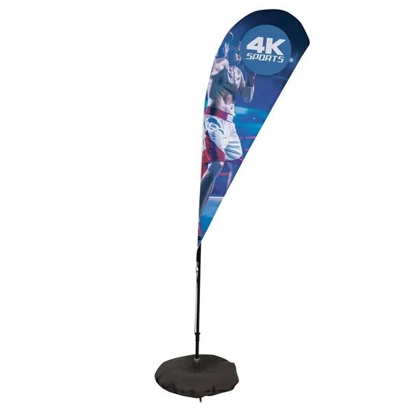 6' Streamline Teardrop Sail Sign Flag,1-Sided,3-Leg Scissor for