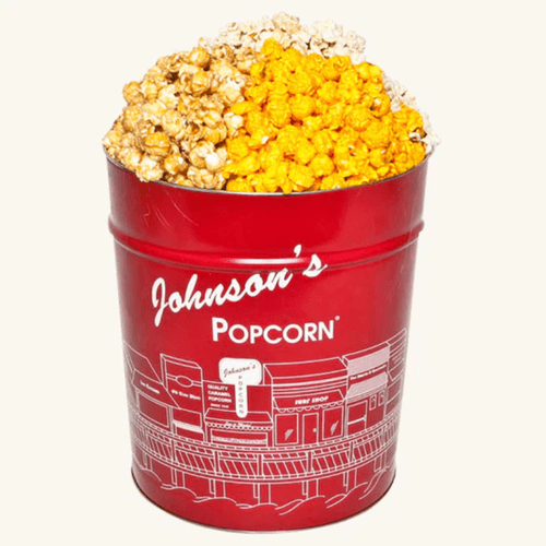 Johnsons Popcorn Tin for