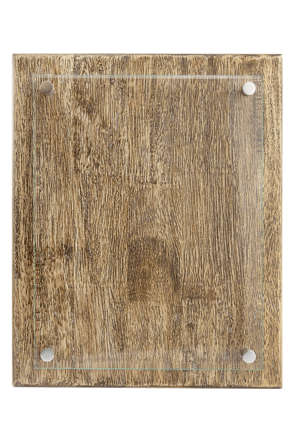 10 1/2" x 13" Barnwood Floating Glass Plaque for