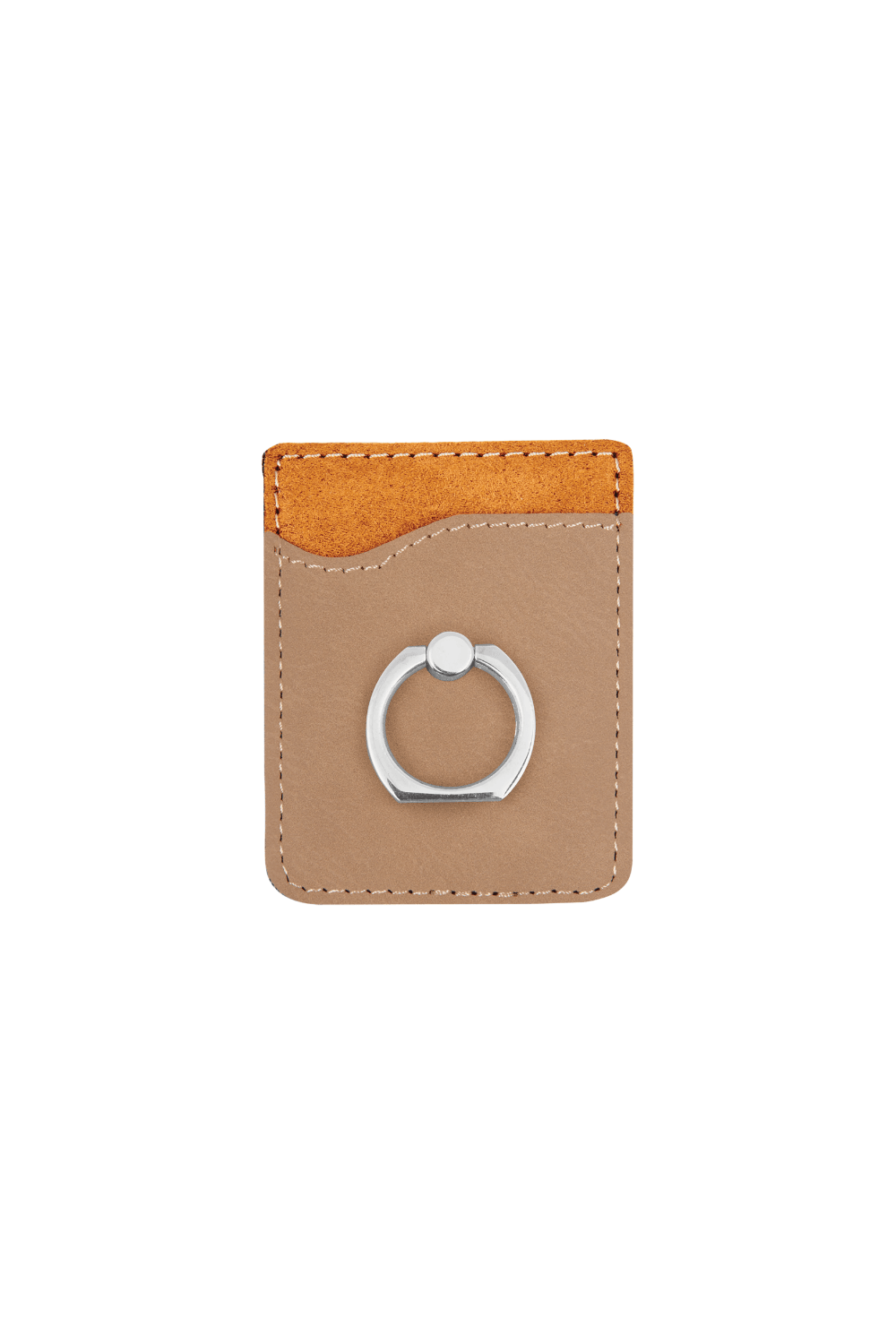 Leatherette Phone Wallet with Ring for