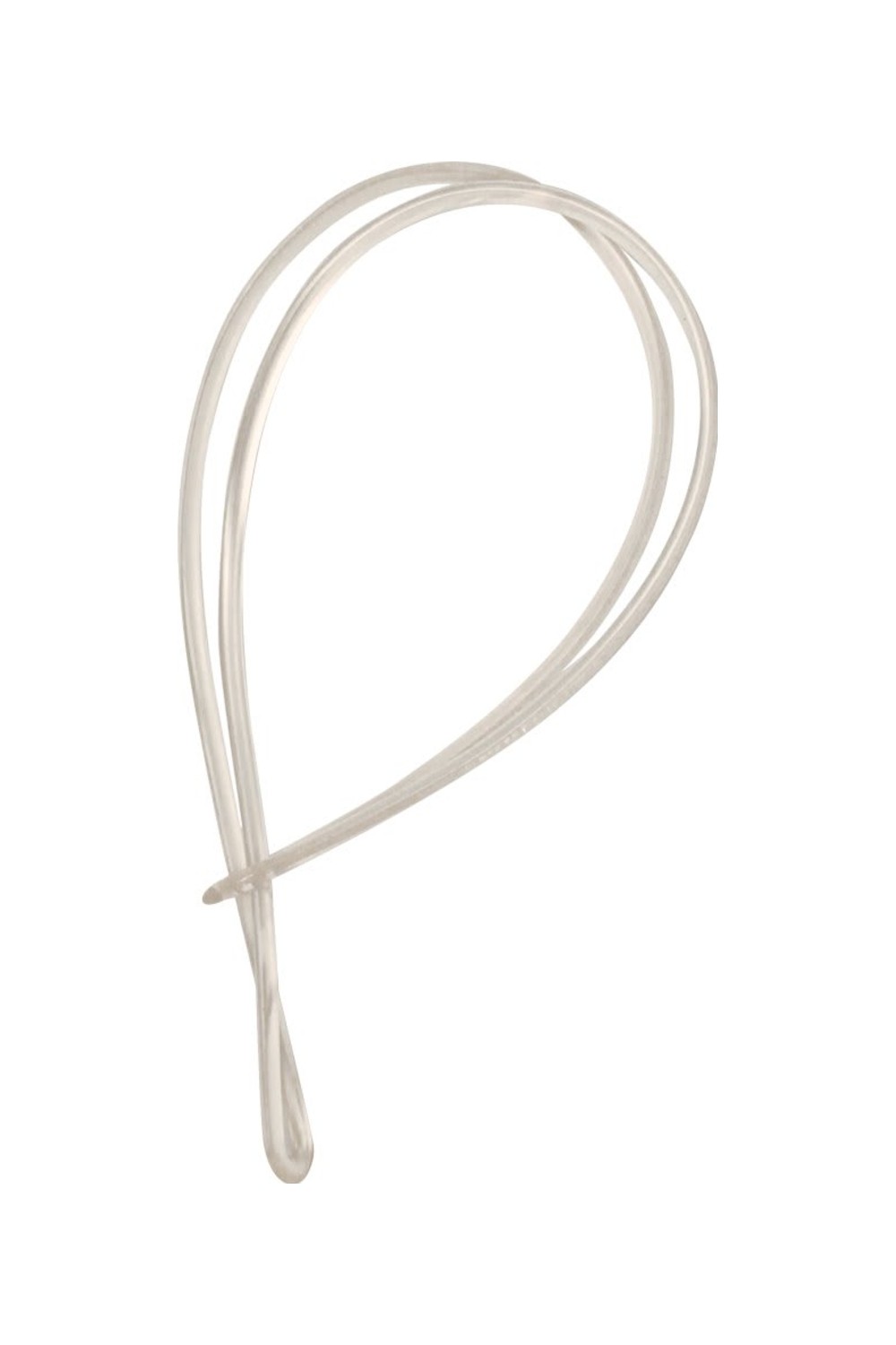 9" Clear Plastic Bag Tag Strap/Loop for