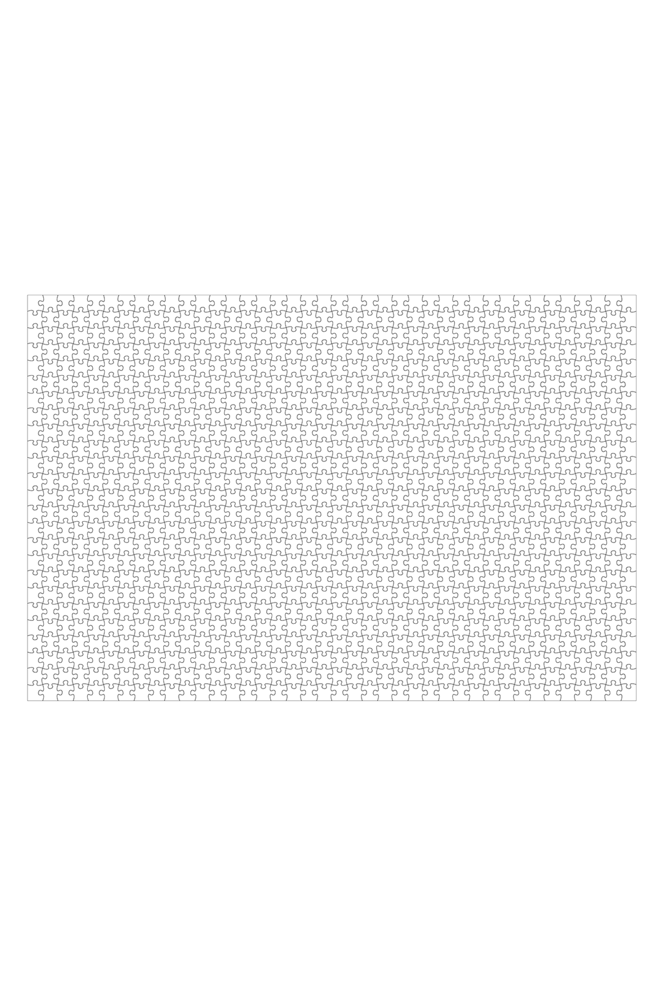 20" x 30" Puzzle with 1000 Pieces for