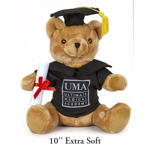 Extra Soft Style 10" Bear with Graduation Uniform for