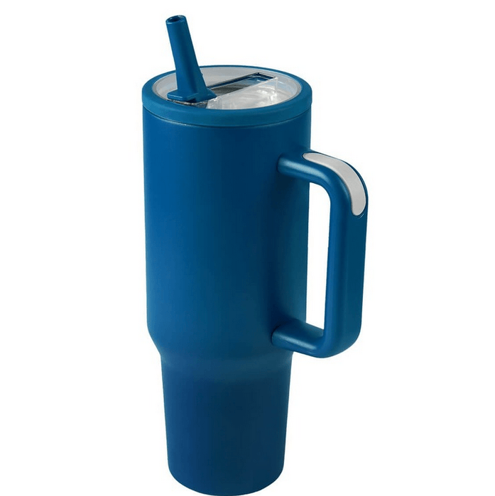 40 oz Vacuum Tumbler with Straw Lid for