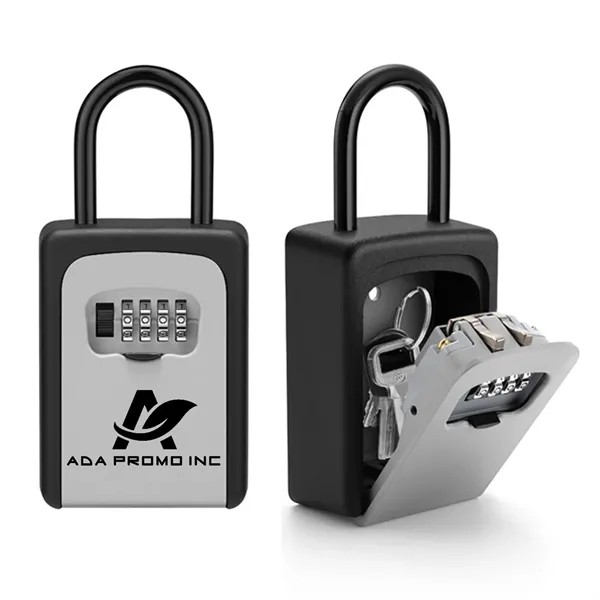 Aluminum Alloy Key Lock Box with 4-Digit Combo for