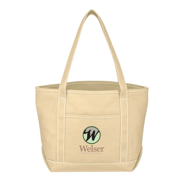 Medium Cotton Canvas Yacht Tote Bag for