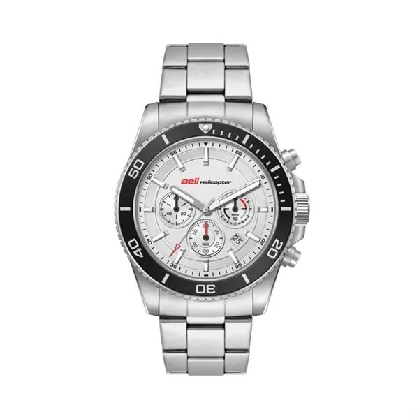 42.5MM, SS, SILVER CASE, BK BEZEL, CHRONO MVT, DTE for