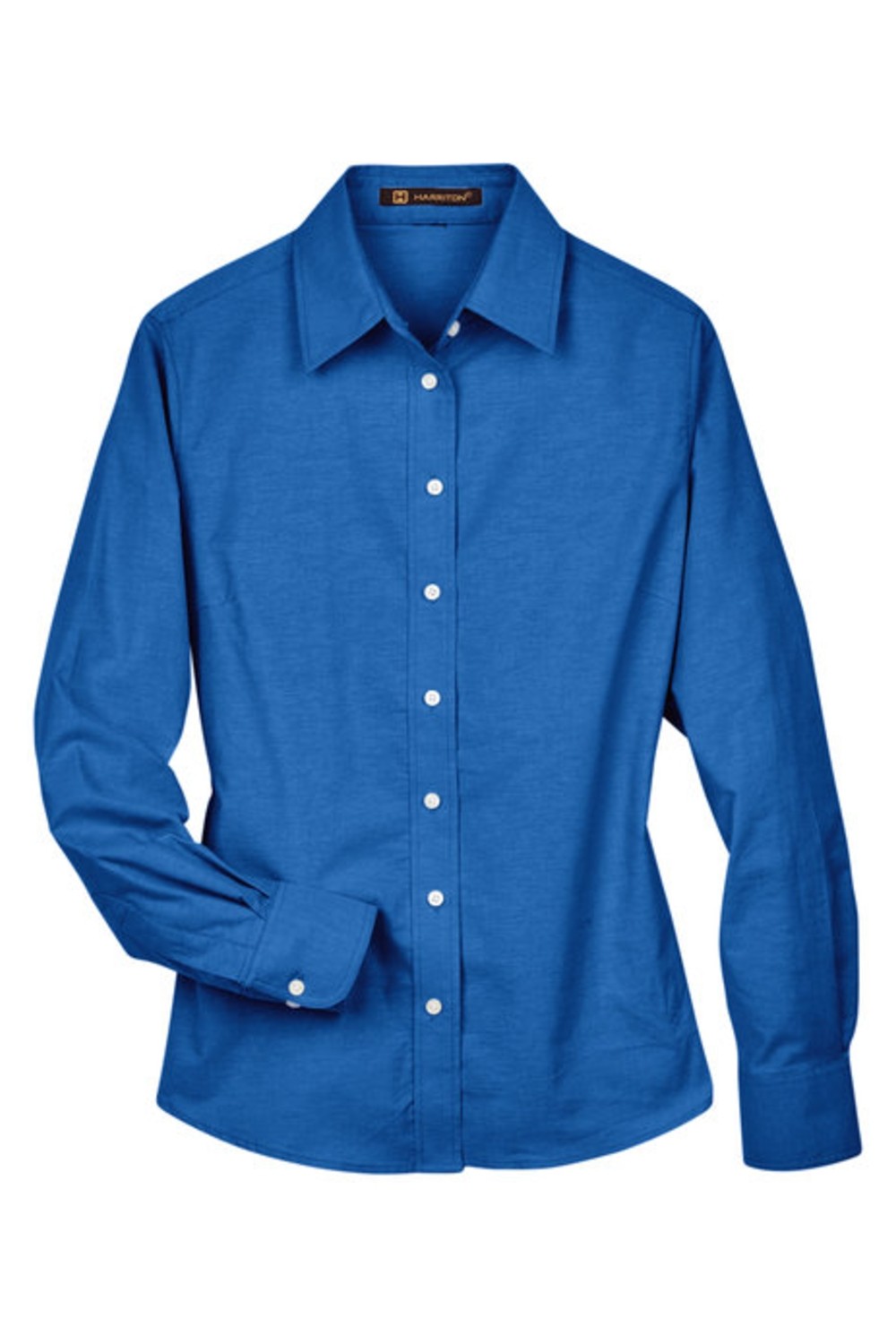Harriton Ladies' Long-Sleeve Oxford with Stain-Release for
