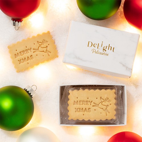Merry Christmas Mini Cookie Box (6) for