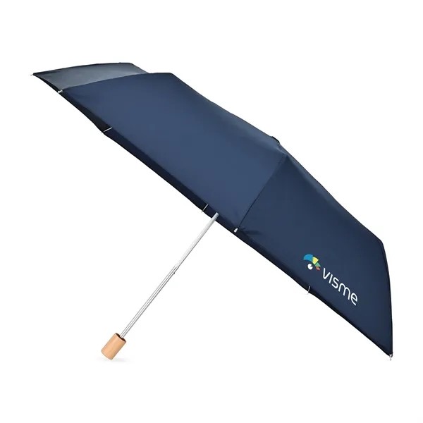 Elements 43" Recycled rPET Manual Folding Umbrella for