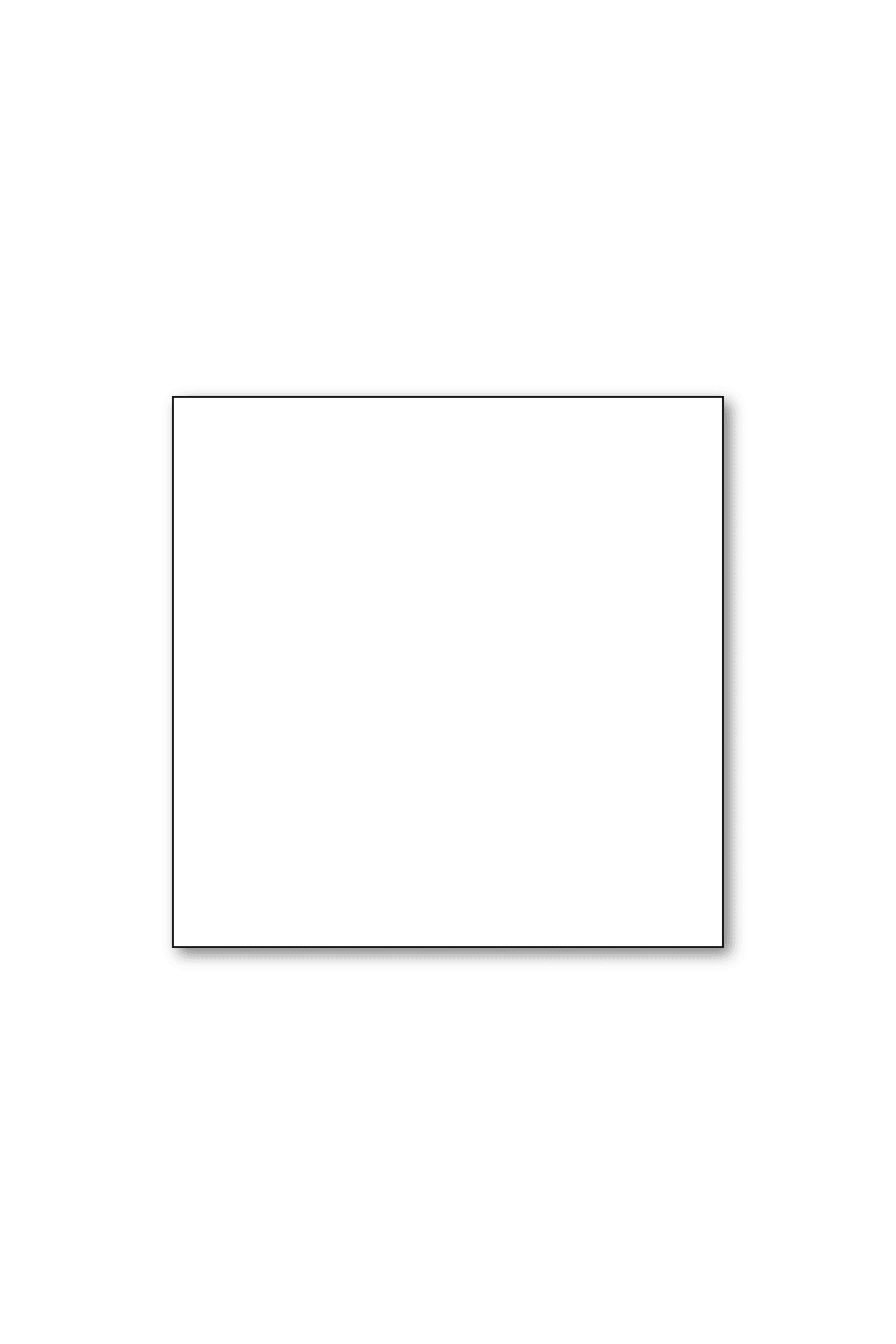 White Sticker - Kiss Cut 6" for