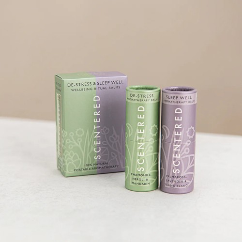 De-stress & Sleep Well Aromatherapy Balm Duo for