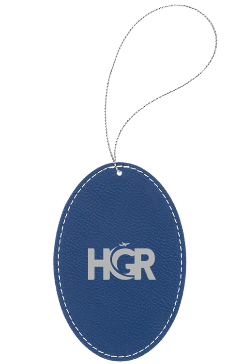 Leatherette Oval Ornament for