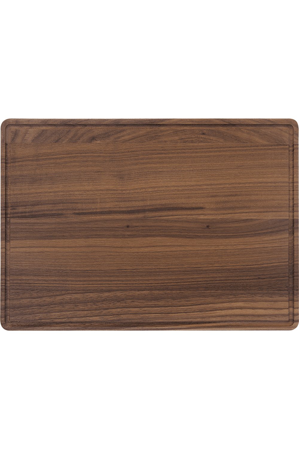13 3/4" x 9 3/4" Natural Wood Cutting Board with Drip Ring for