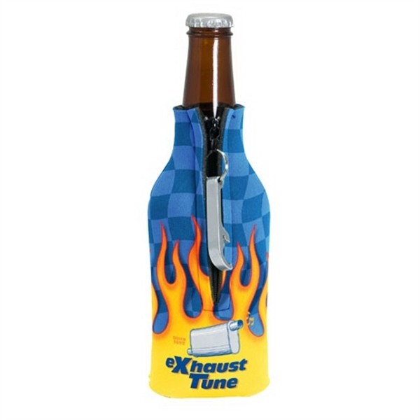 Zippered Bottle Coolie™ With Opener for