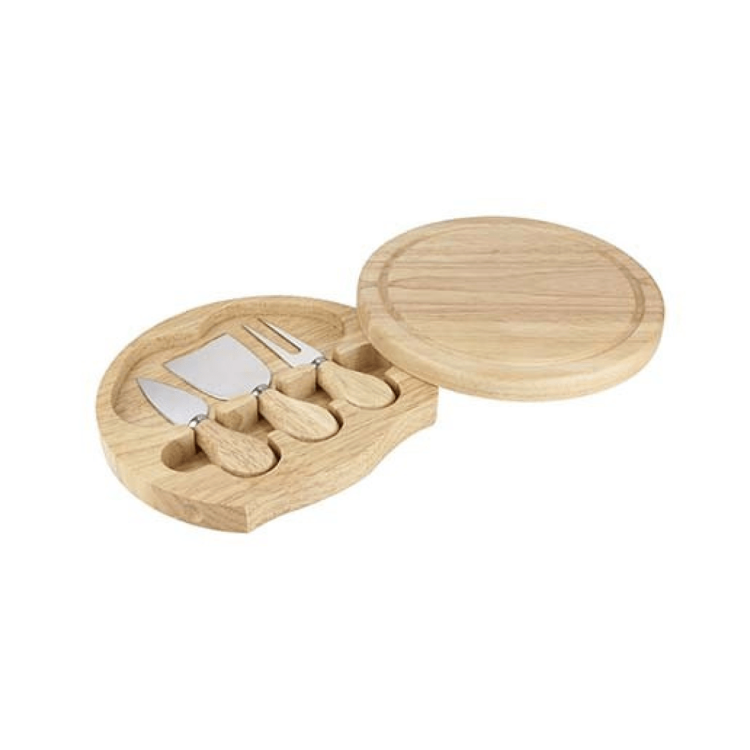 Wooden Cheese Board Gift Set for