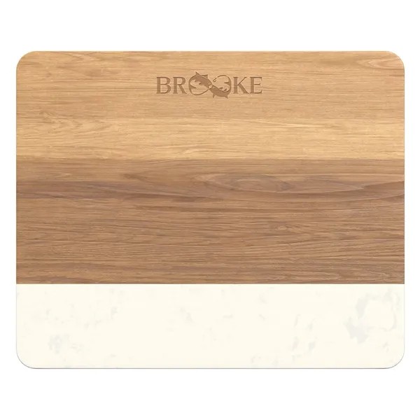Brooke Acacia Wood And Faux Marble Cutting Board for