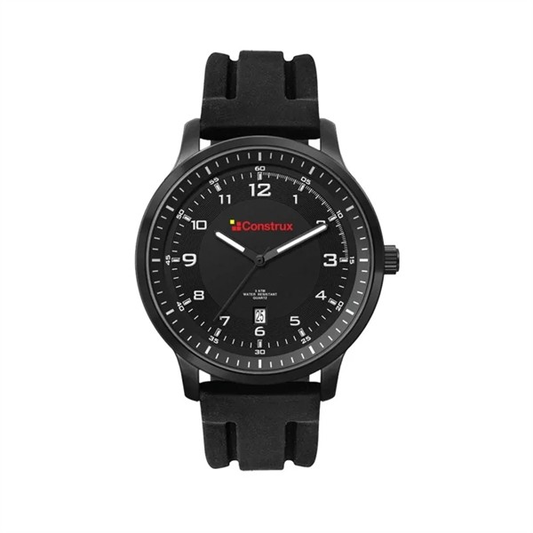 45MM, BLACK METAL CASE, 3-HAND MVT, DTE for