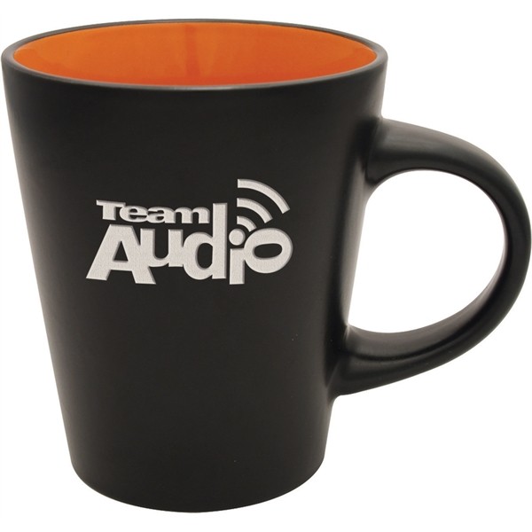 Noir Collection Ceramic Mug - Deep Etched for
