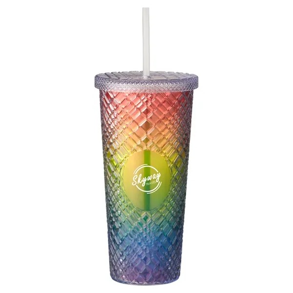22 oz Sparkle Straw Tumbler for