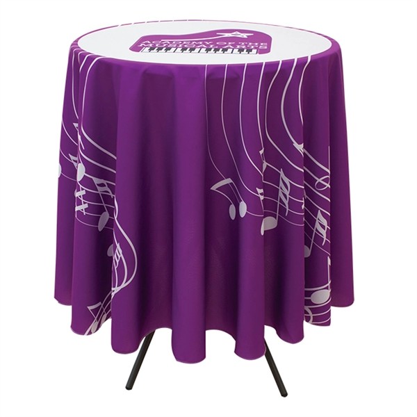 Bar-Height Round Throw with 33.25" Overhang for