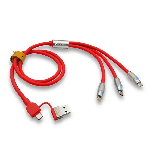 Heavy Duty 5-in-1 Charging Cable with Interchangeable Tips for
