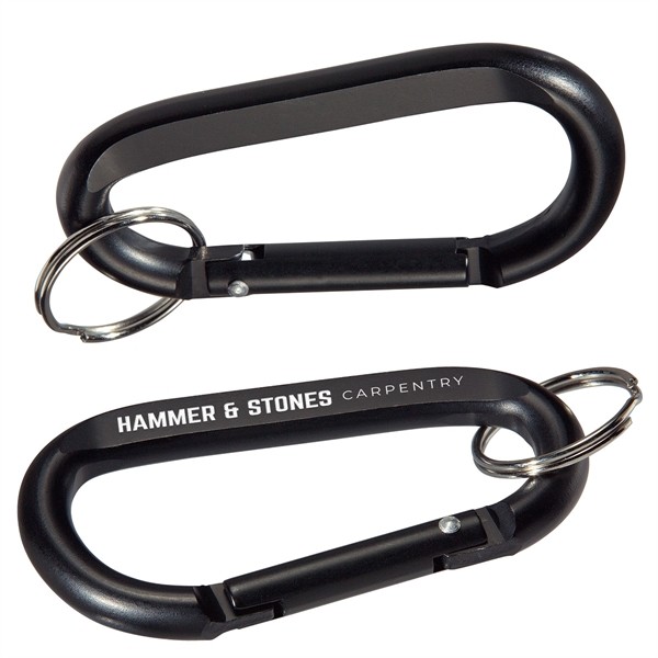 Aluminum Carabiner with Key Ring for