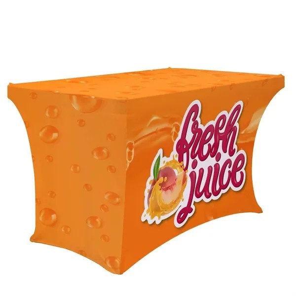 4' UltraFit Curve Table Throw (Full-Color Full-Bleed) for