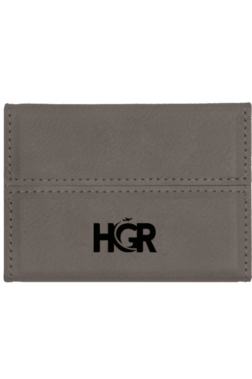Leatherette Hard Business Card Holder for