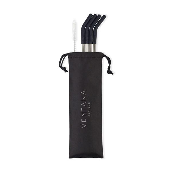 Aviana™ Poppy 4-Pack Stainless Straw Set for