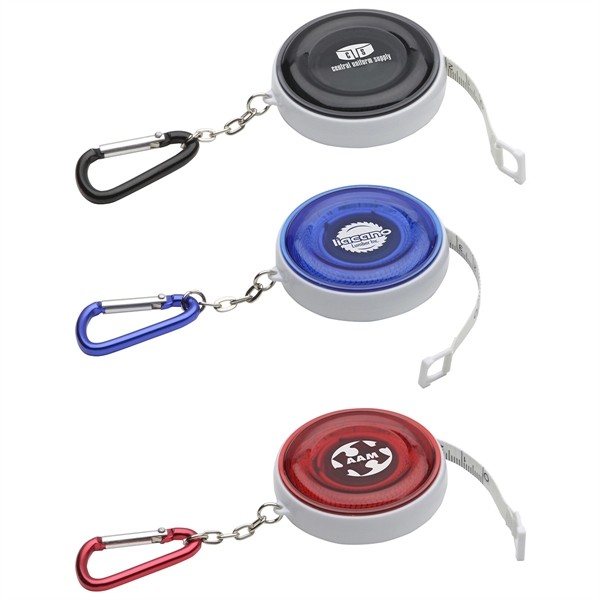 Round Carabiner Tape Measure for