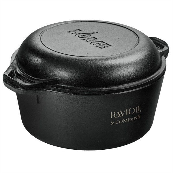 Lodge® 5 Qt Cast Iron Double Dutch Oven for