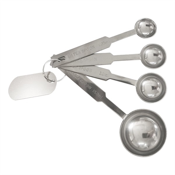 4-Pc. Stainless Steel Measuring Spoons for