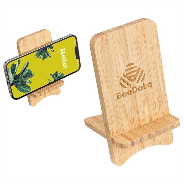 Bamboo Wireless Charger Portable Phone Stand for