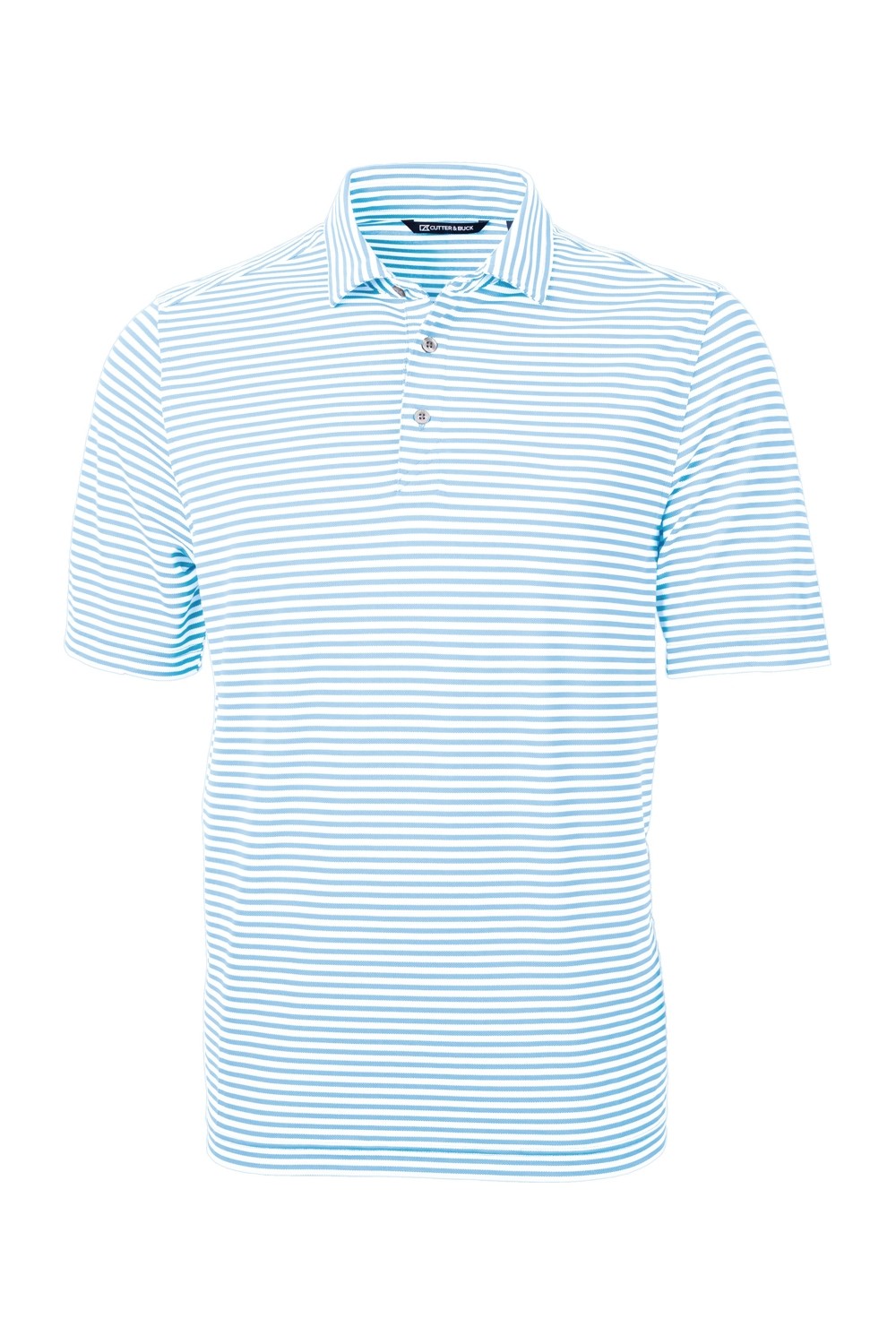 Cutter & Buck Virtue Recycled Stripe Featherlight Pique Mens Big & Tall Polo for