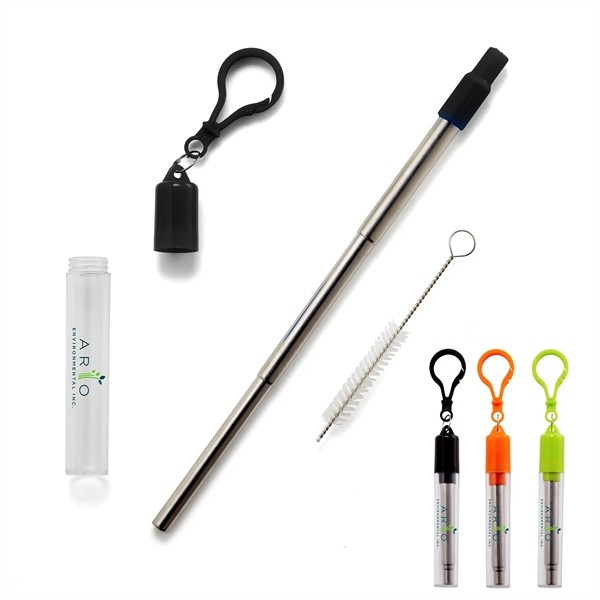 Stainless Steel Collapsible Reusable Straw for
