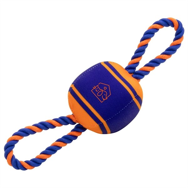 Tug N Play Ball & Rope Dog Toy for