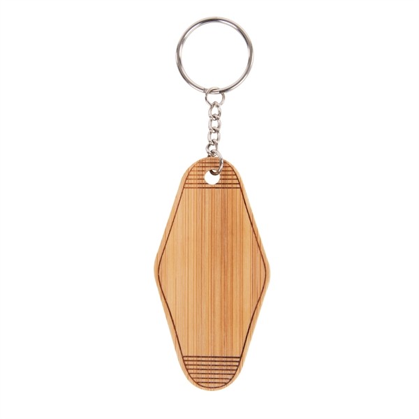 Bamboo Motel Style Keychain for