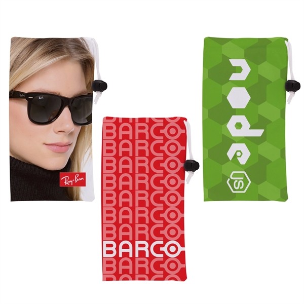 Dye-Sublimated Microfiber Sunglass Pouch for