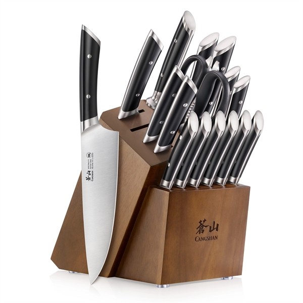 Cangshan 17-Piece Helena Series Knife Block Set for