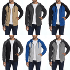 Men's Raglan Full Zip Hoodies