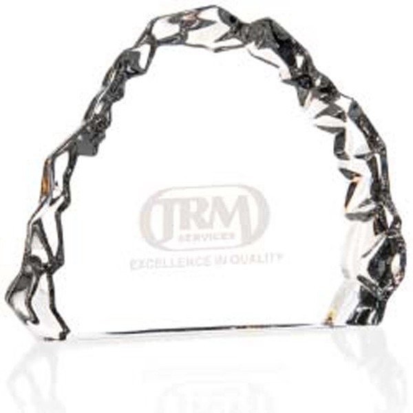 Carved Crystal Award for