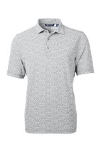 Cutter & Buck Virtue Recycled Botanical Print Featherlight Pique Mens Polo