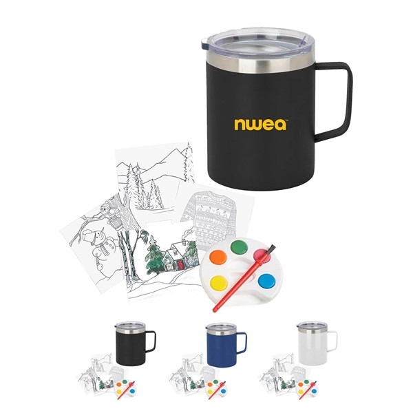 Holiday Adult Paint Set and Coffee Mug for